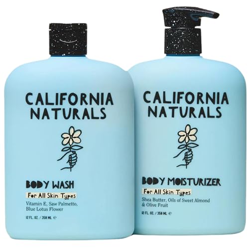 California Naturals Body Wash & Moisturizer - Hydrating, Vegan, Paraben & Sulfate Free - 12 fl oz