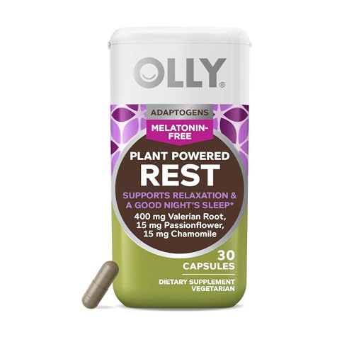 OLLY Sleep Aid Herbal Supplement - Relaxation Support with Valerian Root & Chamomile - 30ct