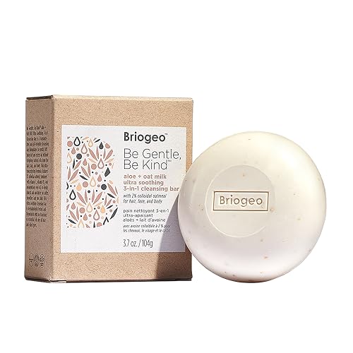 Briogeo Shampoo Bar - Soothes Skin & Scalp with Colloidal Oatmeal, Hypoallergenic - 3.7oz