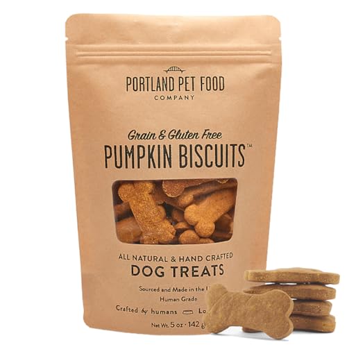 Portland Pet Food Company Dog Treats - Grain-Free, Human-Grade, Pumpkin - 5 oz