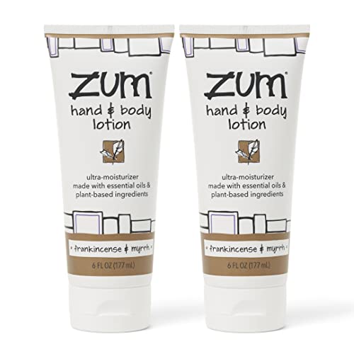 Zum Hand and Body Lotion - Hydrating Shea Butter & Aloe, Frankincense & Myrrh - 6 fl oz (2 Pack)