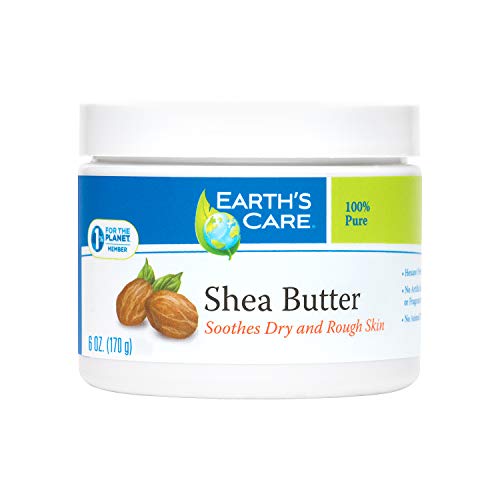 Earth's Care Shea Butter - Deeply Hydrating, 100% Pure Natural for Skin & Hair - 6oz