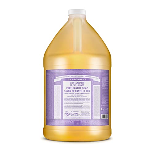 Dr. Bronner's Lavender Liquid Soap - Organic & Fair Trade Ingredients, Versatile Use - 32oz