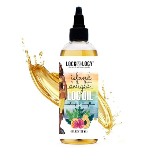 Lockology Island Delight Hair Oil - Moisturizes, Non-GMO, Natural Ingredients - 8oz