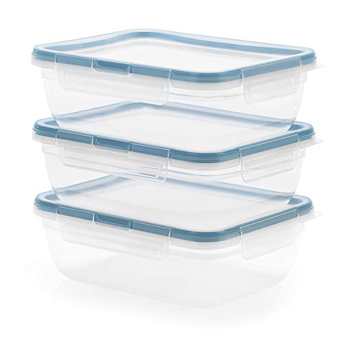 Snapware Food Storage Containers - Leakproof, Non-Toxic, Space-Saving 8.5-Cup Set - 3-Pack