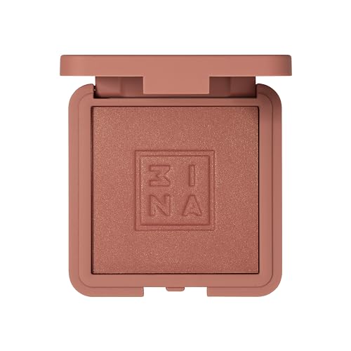 3INA The Blush 504 - Light Mineral Powder for Sensitive Skin, Buildable Color - Brown Gold - 0.26 Oz