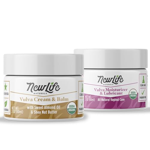 NewLife Naturals Vulva Cream Bundle - Menopause Relief, USDA Organic - 2oz Each