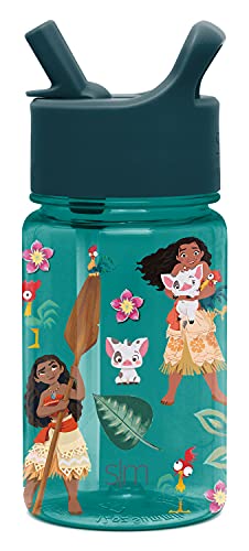 Simple Modern Disney Moana Water Bottle - BPA-Free, Leakproof, Dishwasher Safe - 12oz