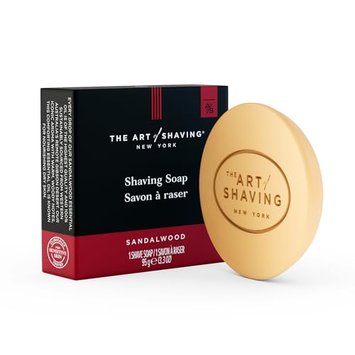 The Art of Shaving Shaving Soap - Protects Against Irritation, Sandalwood Essential Oil - 3.3oz