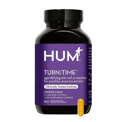 HUM Turn Back Time Dietary Supplement - Youthful Skin Support with Antioxidants - 60 Vegan Capsules