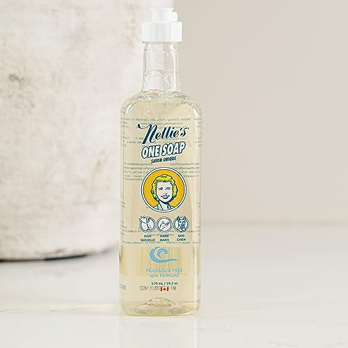 Nellie's All Purpose Cleaner - Fragrance-Free Plant-Based Formula for Versatile Cleaning - 19.2oz