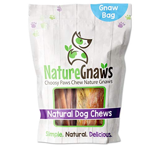 Nature Gnaws Dog Treat Variety Pack - Natural Chews for Dental Health, 12 Count