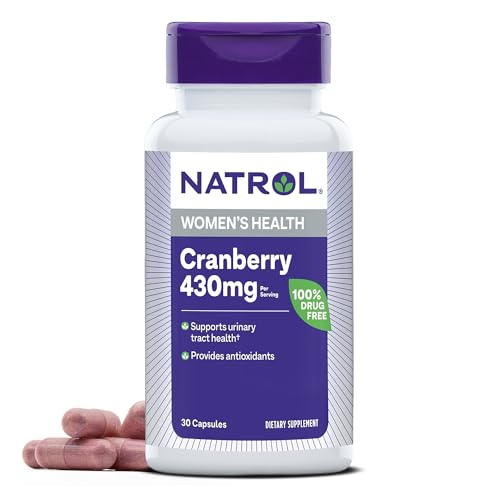 Natrol Cranberry Dietary Supplement - Supports Women's Urinary Health, Antioxidants - 30 Capsules