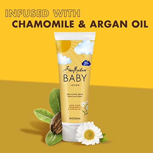 SheaMoisture Baby Lotion - Soothes Dry Skin with Chamomile & Argan Oil - 8oz