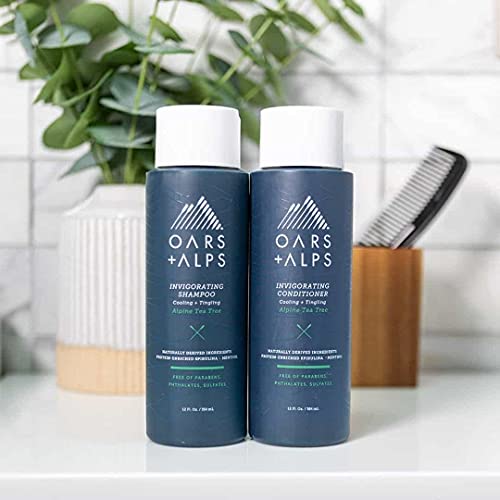 Oars + Alps Men's Shampoo - Soothes Scalp, Moisturizes Hair, Vegan - 13.5 Fl Oz