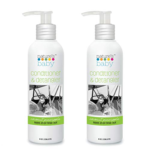 Nature's Baby Conditioner - Moisturizing, Vegan, pH Neutral, Coconut Pineapple - 2-Pack