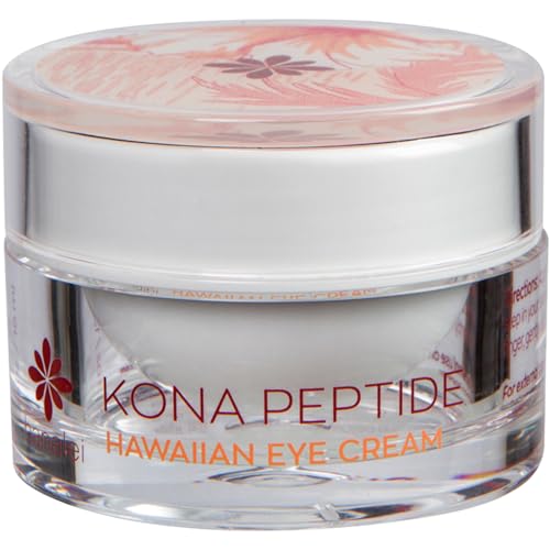 Hanalei Kona Peptide Eye Cream - Reduces Wrinkles & Puffiness, Hydrating Formula - 0.5 oz