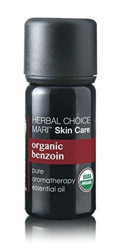 Herbal Choice Mari Organic Benzoin Essential Oil - 100% Pure, Cruelty-Free, TSA-Approved - 0.3 Fl Oz