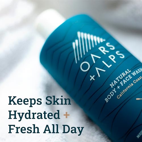 Oars + Alps Men's Body Wash - Moisturizing with Vitamin E & Antioxidants, Citrus Scent - 2 Pack