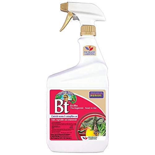 Bonide Captain Jack's BT Pesticide - Organic Worm Control, Safe for Beneficial Insects - 32 oz