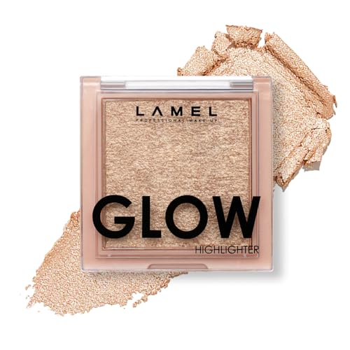 LAMEL Glow Highlighter - Deep Vibrant Colors, Non-Irritating Formula, Travel-Sized - 3.8g