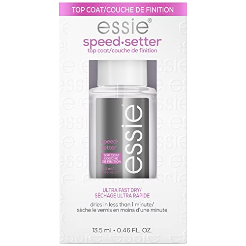 essie Nail Top Coat - Quick-Dry Formula, 8-Free Vegan, Salon-Quality Finish - 0.46 fl oz