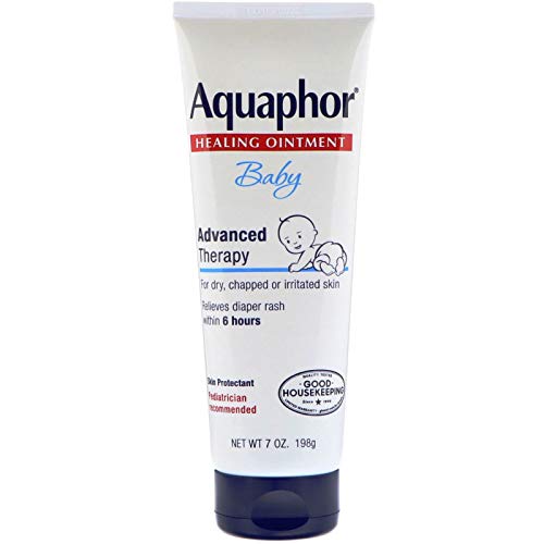 Aquaphor Baby Healing Ointment - Advanced Skin Therapy, Pediatrician Recommended - 7oz Tube (6 Pack)