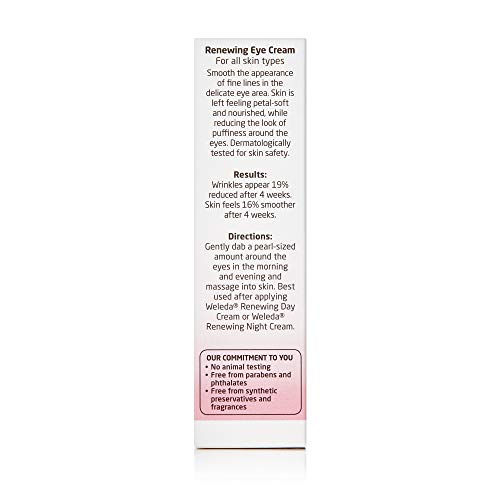 Weleda Eye Cream - Moisturizes & Smooths Fine Lines, NATRUE Certified Natural - 0.34 Fl Oz