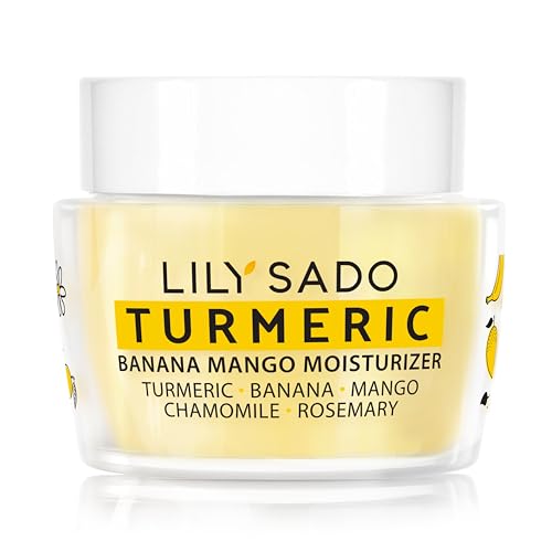 LILY SADO Turmeric Banana Mango Moisturizer - Hydrates, Firms, Vegan, Anti-Aging - 4oz