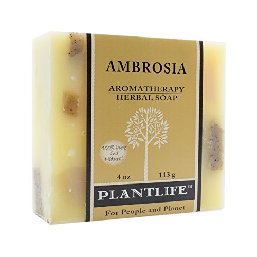 Plantlife Ambrosia Bar Soap - Moisturizing with Plant-Based Ingredients - 4oz Handmade in CA