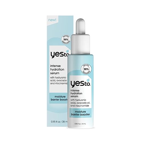 Yes To Face Serum - Intense Hydration, Locks In Moisture, Natural Ingredients - 0.95 Fl Oz