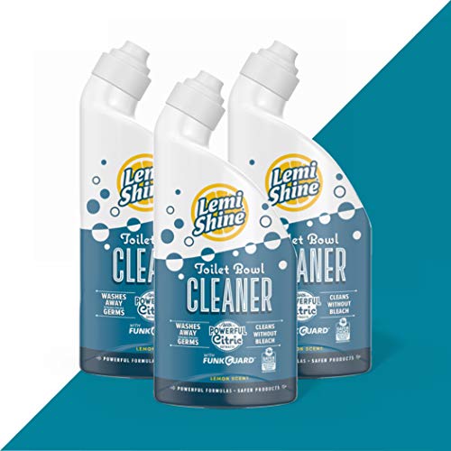 Lemi Shine Toilet Bowl Cleaner - Removes Tough Stains, Bleach-Free, EPA Safer Choice - 24oz, 3 Pack