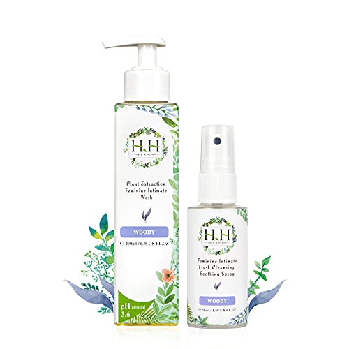 HH Herb & Health Feminine Wash - pH Balanced, Natural Oils & Plant Extracts - 8oz