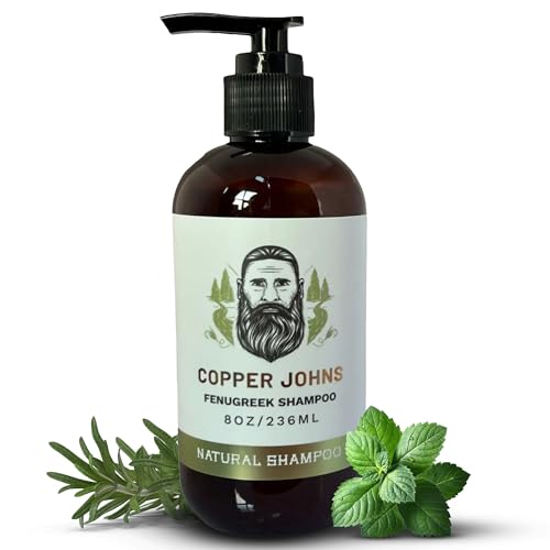 Copper Johns Fenugreek Shampoo - Promotes Hair Growth, Nourishes Scalp & Hair - 8oz