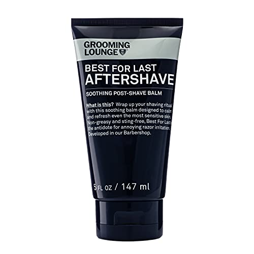 Grooming Lounge After Shave Balm - Soothes Irritated Skin, Non-Greasy, Fragrance Free - 5oz