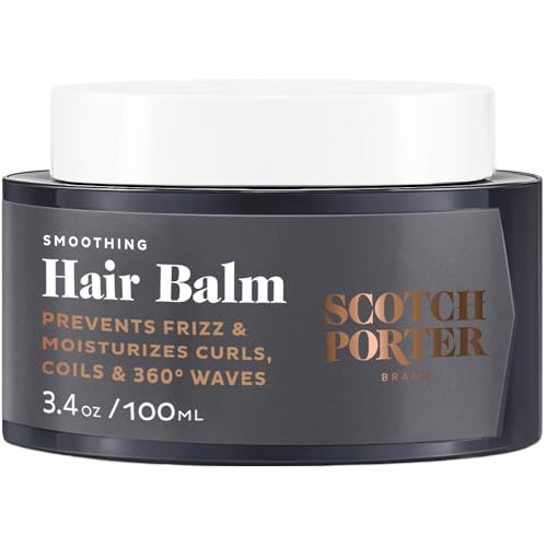 Scotch Porter Hair Balm for Men - Moisturizes, Defines, Paraben & Sulfate-Free - 3.4oz