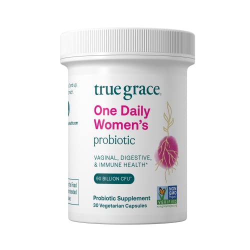 True Grace One Daily Women’s Probiotic - Supports Digestive, Vaginal & Immune Health - 30 Veg Caps