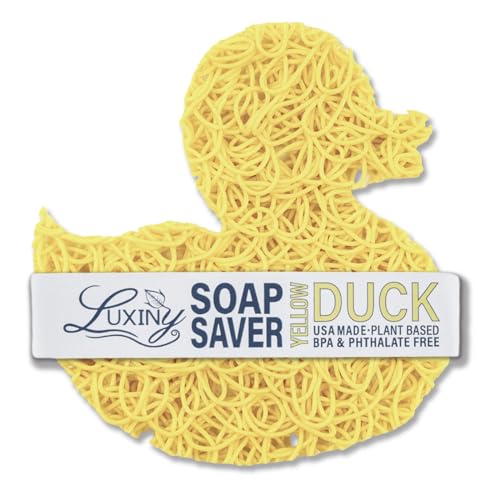 Luxiny Soap Savers - Extends Soap Life, Made in America from Plant Materials - Yellow Duck