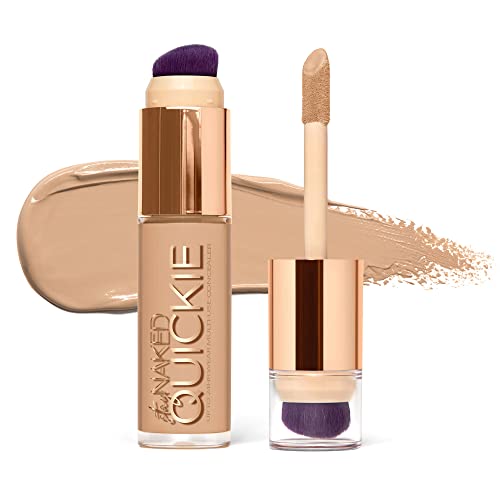 Urban Decay Quickie Concealer - 24HR Coverage, Hydrating Vitamin E, Dual-Ended Brush - 0.5 fl oz