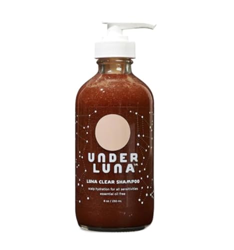 Under Luna Clear Shampoo - Nourishes Dry Scalps, Plantain & Jojoba Oil - 8oz