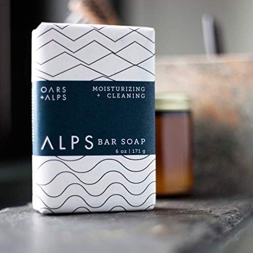 Oars + Alps Men's Bar Soap - Deeply Moisturizing with Shea Butter & Juniper, TSA Approved - 6oz