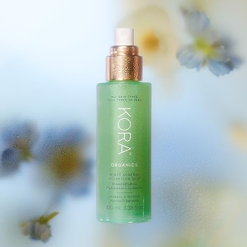 KORA Organics Face Mist - Refreshing Hydration with Aloe Vera, Certified Organic - 3.38 fl oz