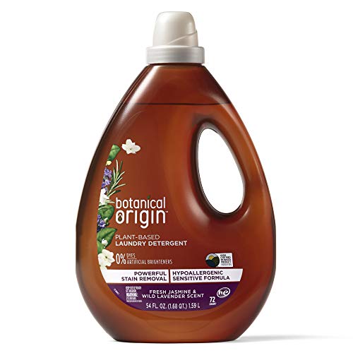 Botanical Origin Plant-Based Laundry Detergent - Tough Stain Removal, Lavender Scent - 54 Fl Oz