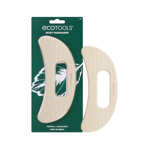 EcoTools Wooden Body Massager - Relieve Muscle Tension, Ergonomic Design, 100% Bamboo - 1 Count