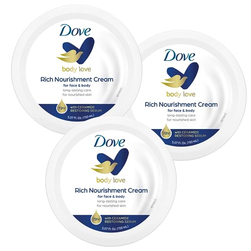 Dove Body Lotion - Deep Hydration with Ceramide, Non-Greasy, 48-Hour Moisturization - 3-Pack, 5.07oz