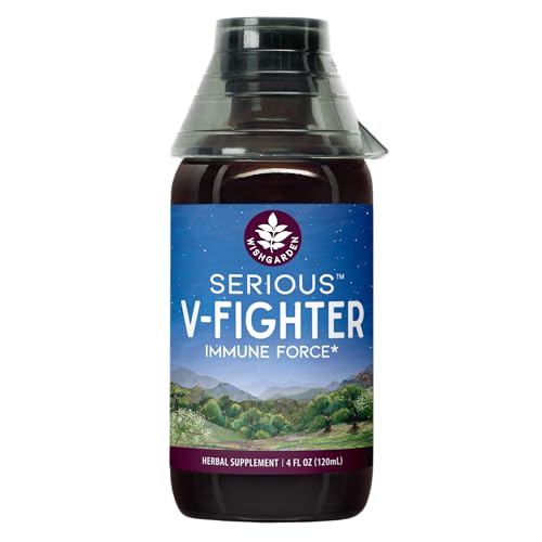 WishGarden Herbs Serious V-Fighter - Rapid Immune & Respiratory Support, Organic Ingredients - 4oz