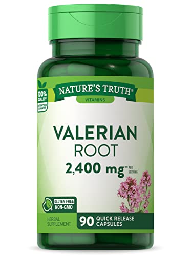 Nature's Truth Valerian Root Capsules - Supports Relaxation, Non-GMO, Gluten Free - 90 Count