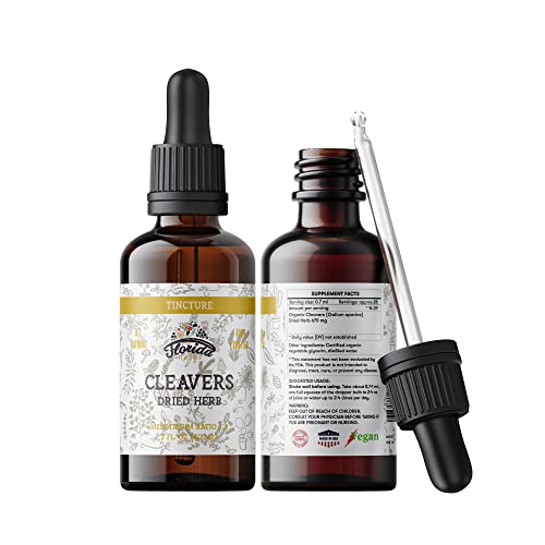 FLORIDA HERBS Cleavers Tincture - Organic Extract for Hormone Balance, Gluten-Free - 2oz