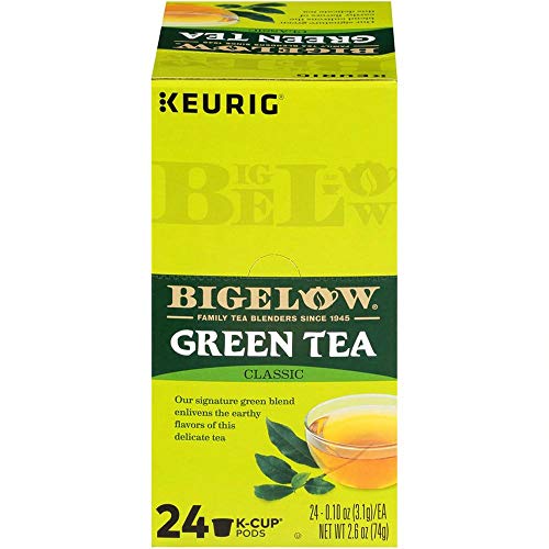 Bigelow Green Tea K-Cups - Antioxidant-Rich, Convenient Brewing - 24 Caffeinated Pods