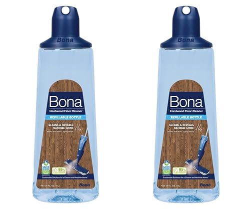 Bona Floor Cleaner Refillable Cartridge - Fast-Drying, Residue-Free Formula - 34 oz, 2 Pack